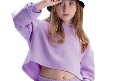 Παιδική μπλούζα μακρυμάνικη κροπ για κορίτσι | ΛΙΛΑ - Energiers - 